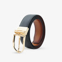 FELIX REVERSIBLE BELT ONYX BLACK / BRITISH TAN