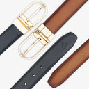 FELIX REVERSIBLE BELT ONYX BLACK / BRITISH TAN