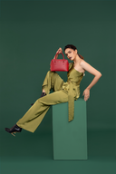 KYLIE DUAL ZIPPER SLING BAG