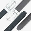 WESLEY REVERSIBLE BELT ONYX BLACK / CHOCO BROWN