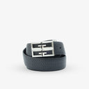 LOUIS DIAMOND PRINTED PROFILE BELT NAVY BLUE