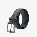 NORMAN EDGE BRAIDED PROFILE BELT ONYX BLACK