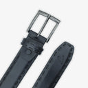 NORMAN EDGE BRAIDED PROFILE BELT ONYX BLACK