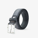 NORMAN EDGE BRAIDED PROFILE BELT ASH GREY