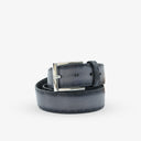 NORMAN EDGE BRAIDED PROFILE BELT ASH GREY