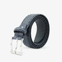 NORMAN EDGE BRAIDED PROFILE BELT NAVY BLUE