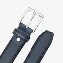 NORMAN EDGE BRAIDED PROFILE BELT NAVY BLUE