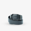 LAURENT PEBBLE TEXTURED PROFILE BELT BLACK