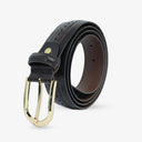 GLENNS STRIPED BROGUE PROFILE BELT