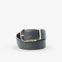 LAURENT PEBBLE TEXTURED PROFILE BELT BROWN