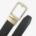 FINN SAFFIYANO PRINT LEATHER BELT BROWN