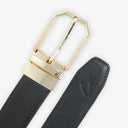 LAURENT PEBBLE TEXTURED PROFILE BELT BROWN