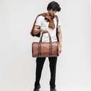 SHELBY CROCC PRINT DUFFLE BAG