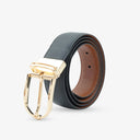 JASPER REVERSIBLE BELT ONYX BLACK / BRITISH TAN