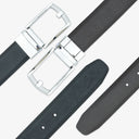 ADRIAN REVERSIBLE BELT ONYX BLACK / CHOCO BROWN