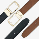 ADRIAN REVERSIBLE BELT ONYX BLACK / BRITISH TAN