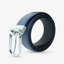 LAURENT PEBBLE TEXTURED PROFILE BELT NAVY