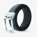 FINN SAFFIYANO PRINT LEATHER BELT NAVY