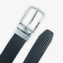 TRISTAN TRIPLE JUMP LEATHER BELT NAVY
