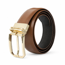 GEORGE PLAIN LEATHER BELT TAN