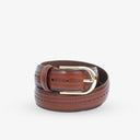 GLENNS STRIPED BROGUE PROFILE BELT