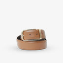 GEORGE PLAIN LEATHER BELT TAN