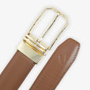 GEORGE PLAIN LEATHER BELT TAN
